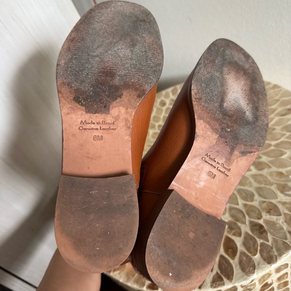 Madewell Tan Ainsley Chelsea Leather Ankle Boots size 6M - Picture 12 of 12